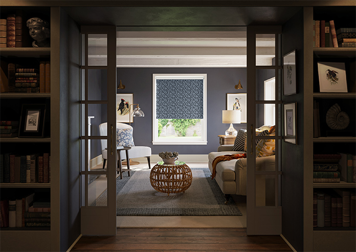 Oak Leaves, Midnight - Twist&Fit Roller Blind - Image 8